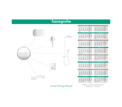 Drukowanie kalendarzy Poznań Drukarnia Pawdruk dla HANSGROHE biuwar
